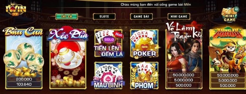 Game bài đổi thưởng Iwin