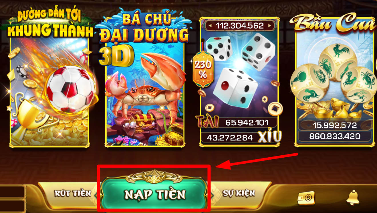 Cách nạp tiền iwin